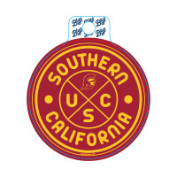 USC Trojans Around We Go Sticker